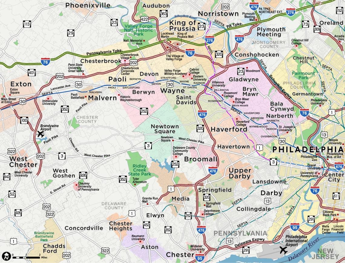 зураг гол шугам Philadelphia