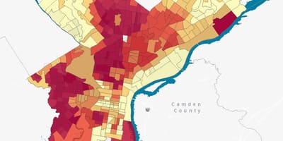 Аюулгүй ажиллагааны газрын зураг Philadelphia