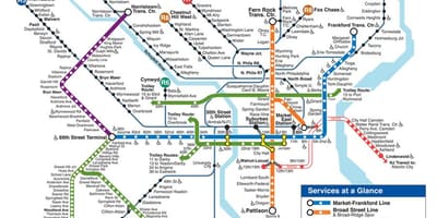 Philly метроны газрын зураг