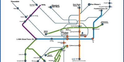 Septa Philly газрын зураг